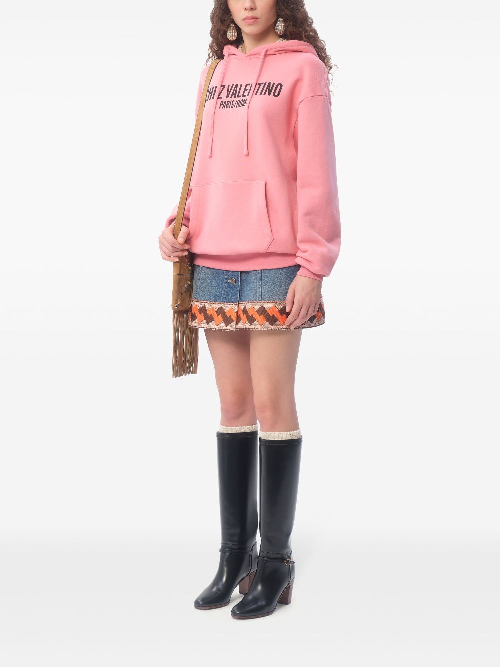 Valentino Garavani Hoodie met logoprint - Roze