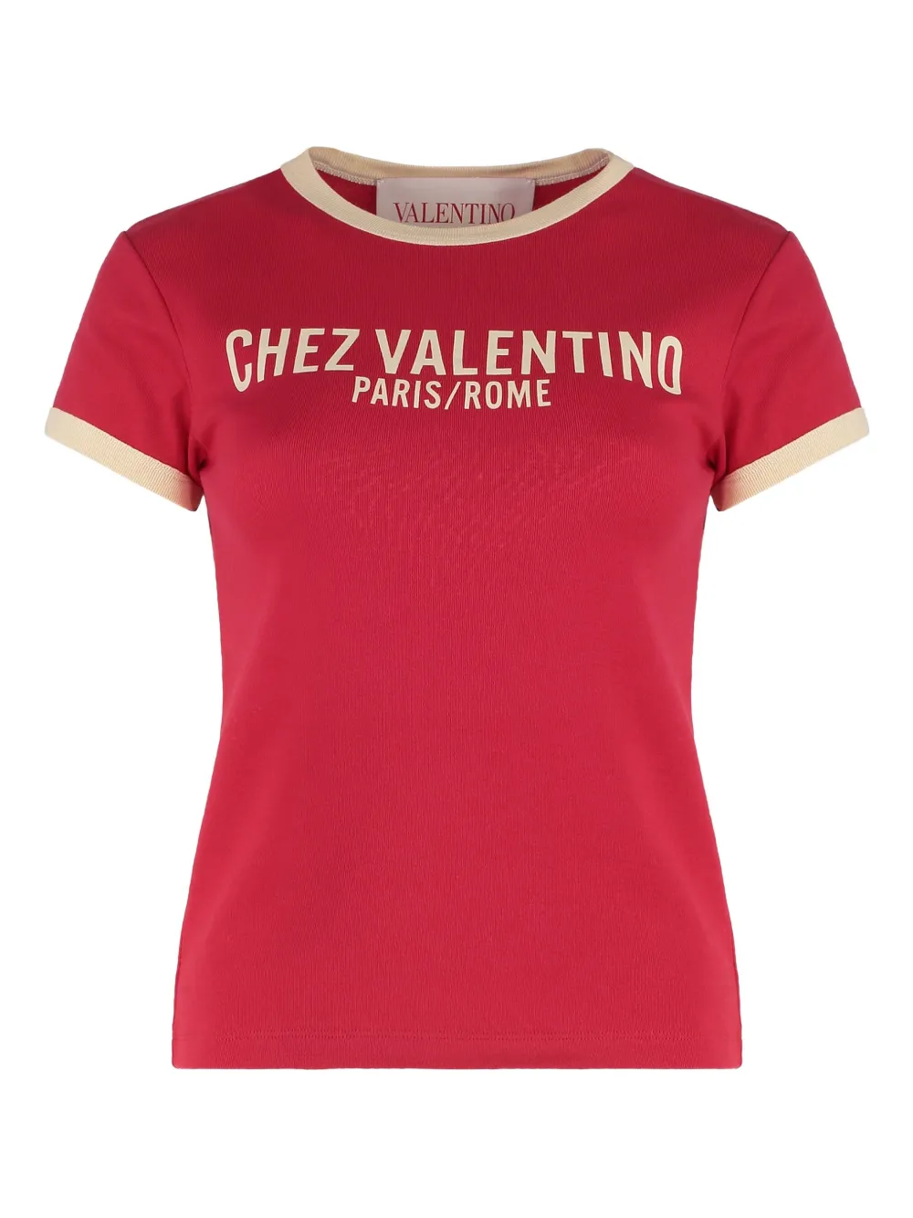 Valentino Garavani T-shirt met Chez-print Rood