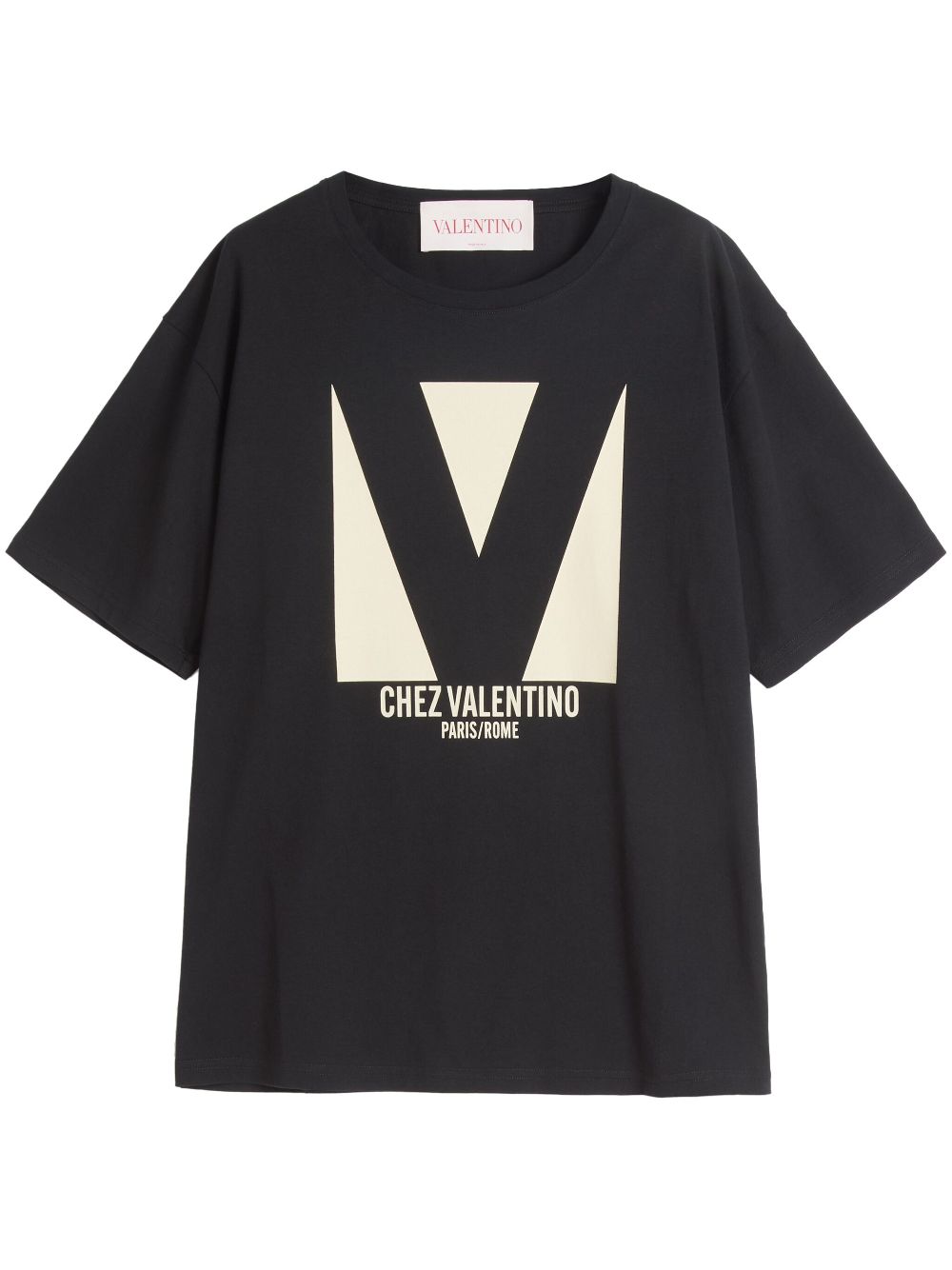 Chez Valentino-print T-shirt