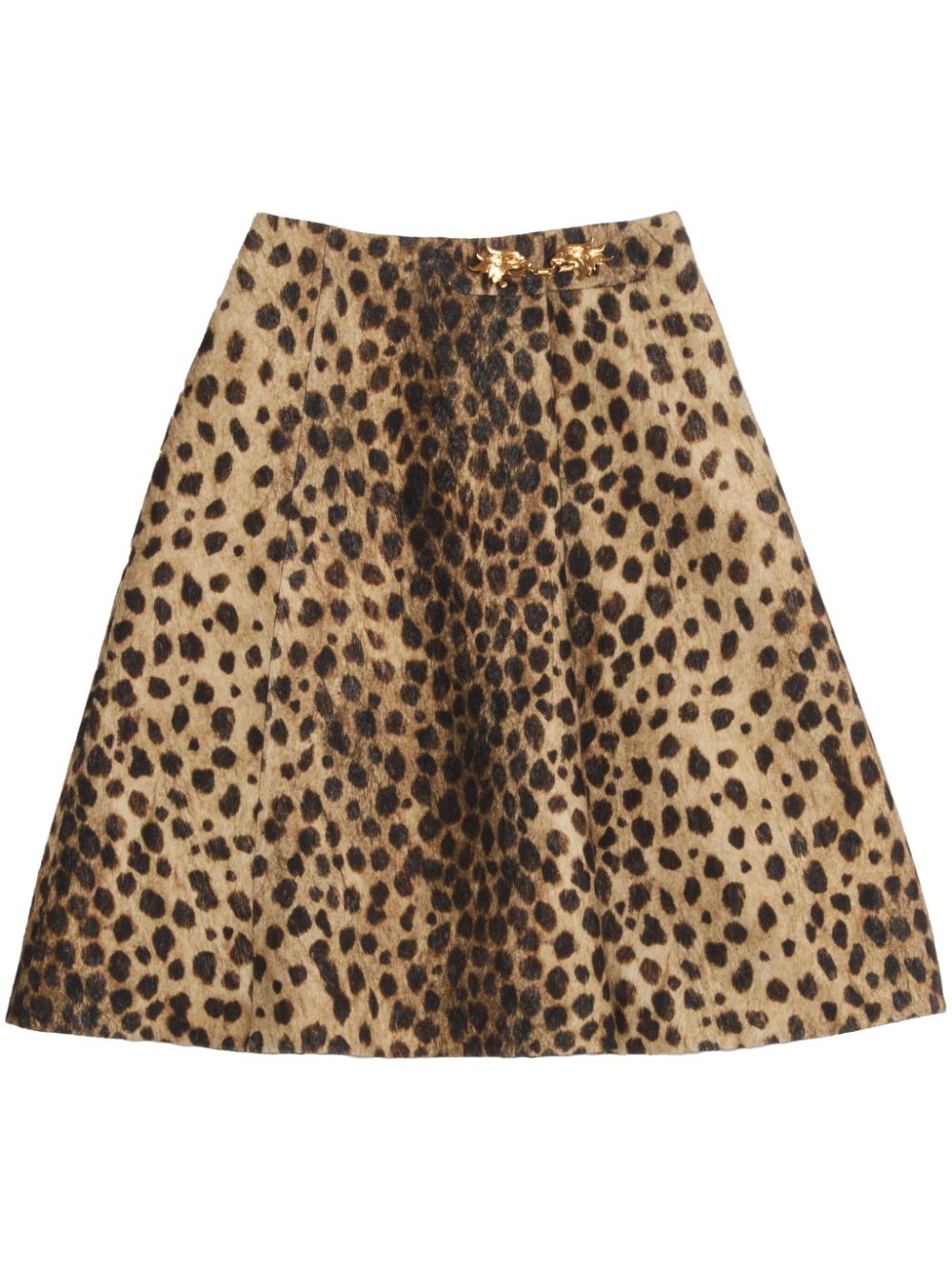 Jaguar Spots wool skirt