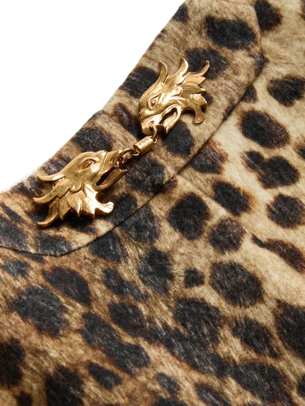 Valentino Garavani Jaguar Spots wool skirt | Image 6