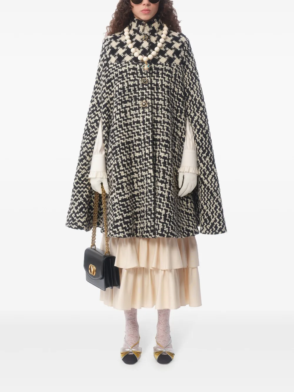 Valentino Garavani Shantung midi-rok - Beige