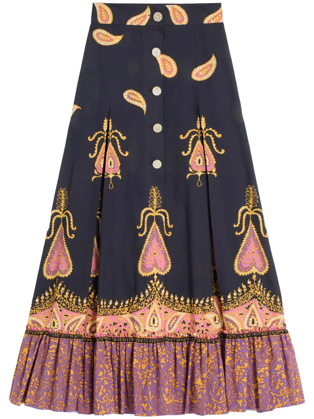 Valentino Garavani Voyage Imaginaire midi-rok Blauw