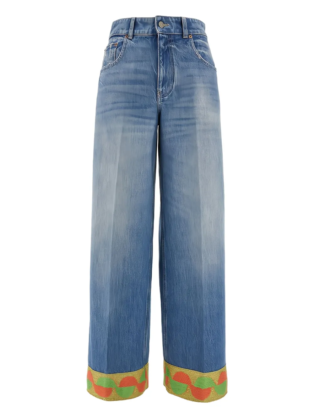 Valentino Garavani Jeans met wijde pijpen Blauw