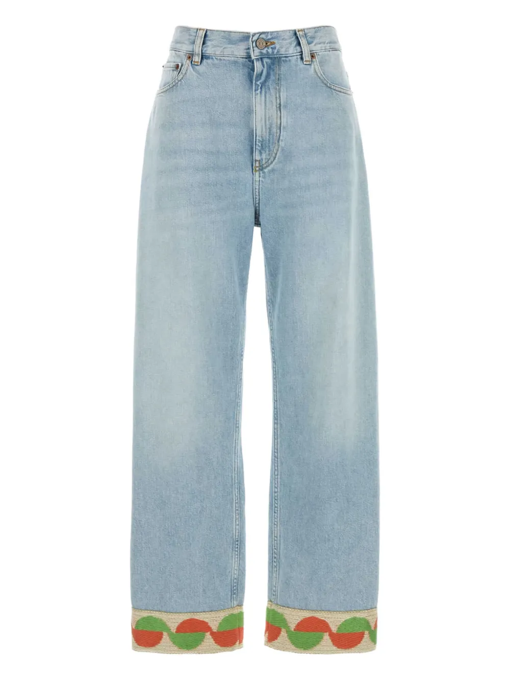 Valentino Garavani Jeans met jacquard afwerking Blauw