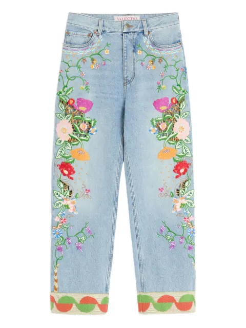 Valentino Garavani embroidered jeans