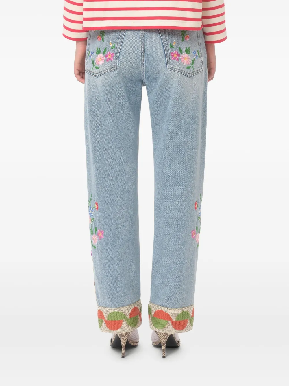 Valentino Garavani embroidered jeans