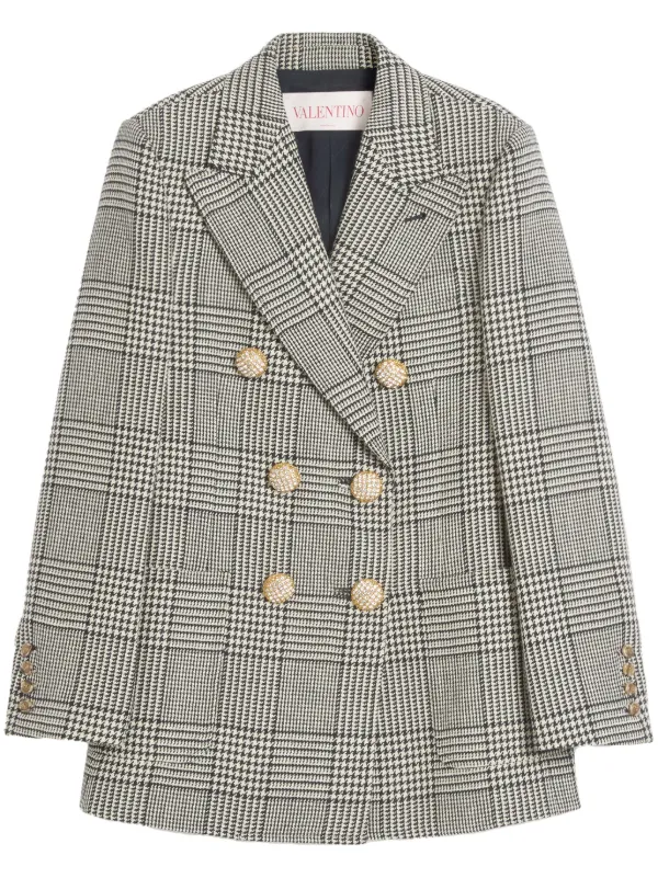 Marni ハウンド トゥース 燃え尽きる ダブルジャケット