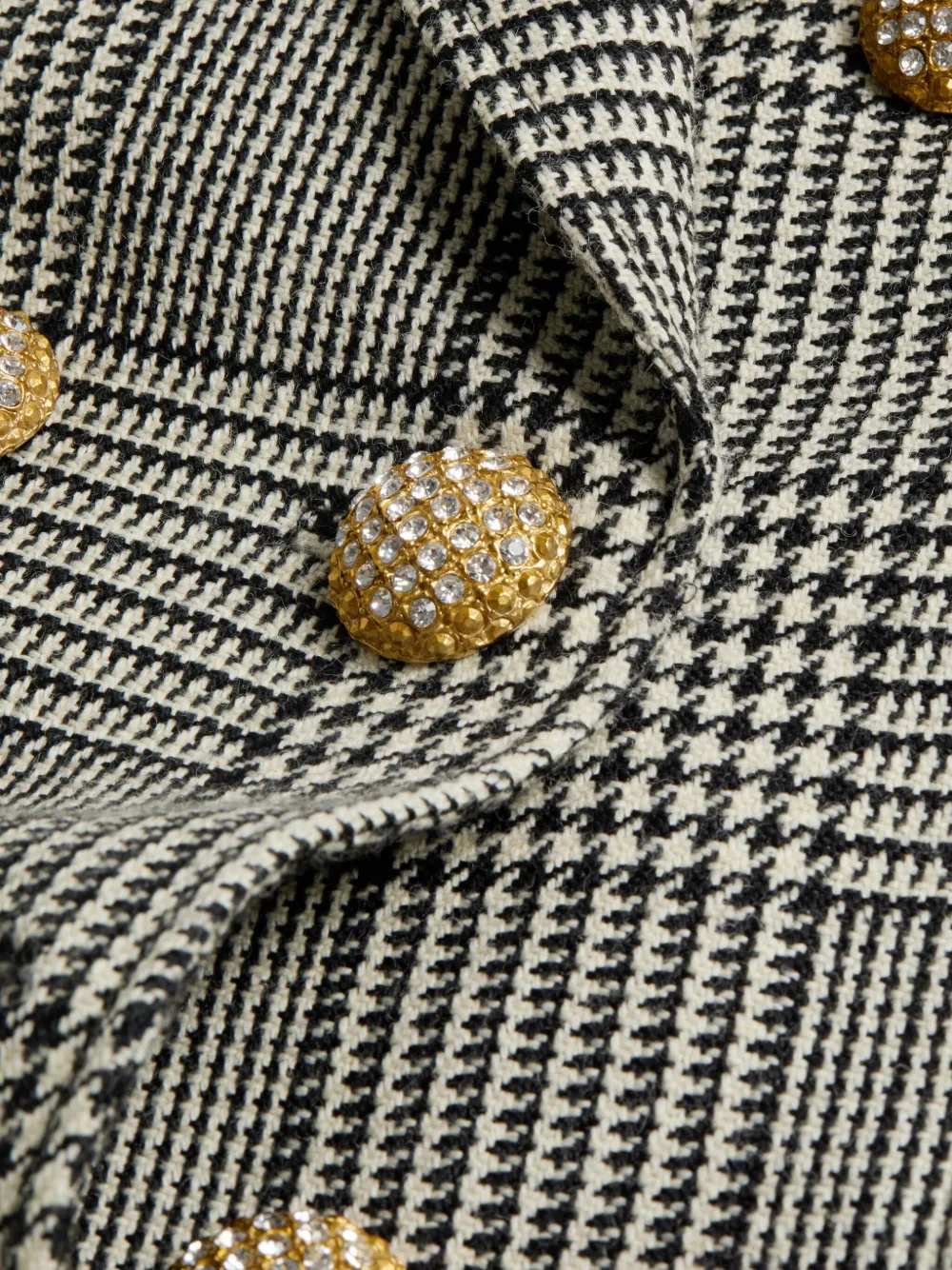 Affordable Versace houndstooth-pattern wool blazer Men