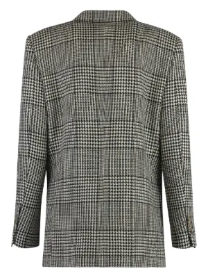 VALENTINO ヴィンテージチェック柄ジャケット　ワイドシルエット ビッグシルエット チェック柄ジャケット メンズ オーバーサイズ