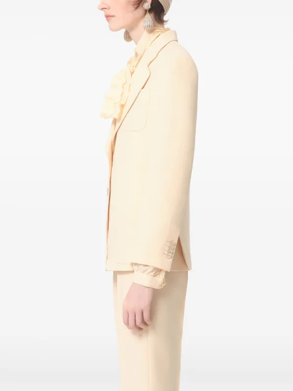 ジャケット VALENTINO Blazer Valentino Garavani Crepe Couture Valentino Garavani Crepe Couture Blazer | Blue | FARFETCH