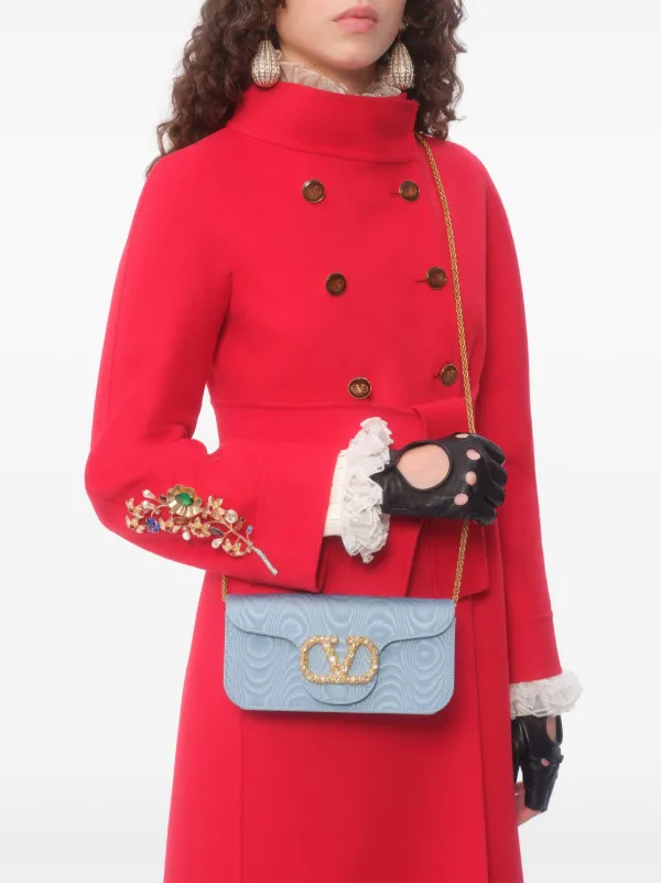 Valentino Garavani Compact Drap Coat | Red | FARFETCH