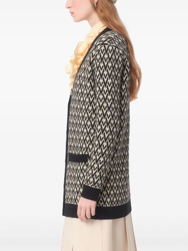 Valentino Garavani トゥッタラ V カーディガン | ブラック | FARFETCH JP