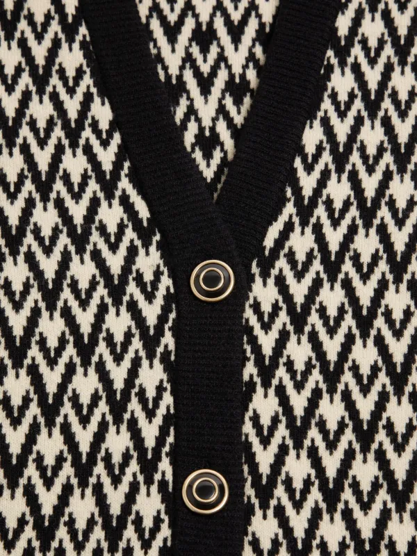 Valentino Garavani Toute La V Cardigan | Black | FARFETCH CA