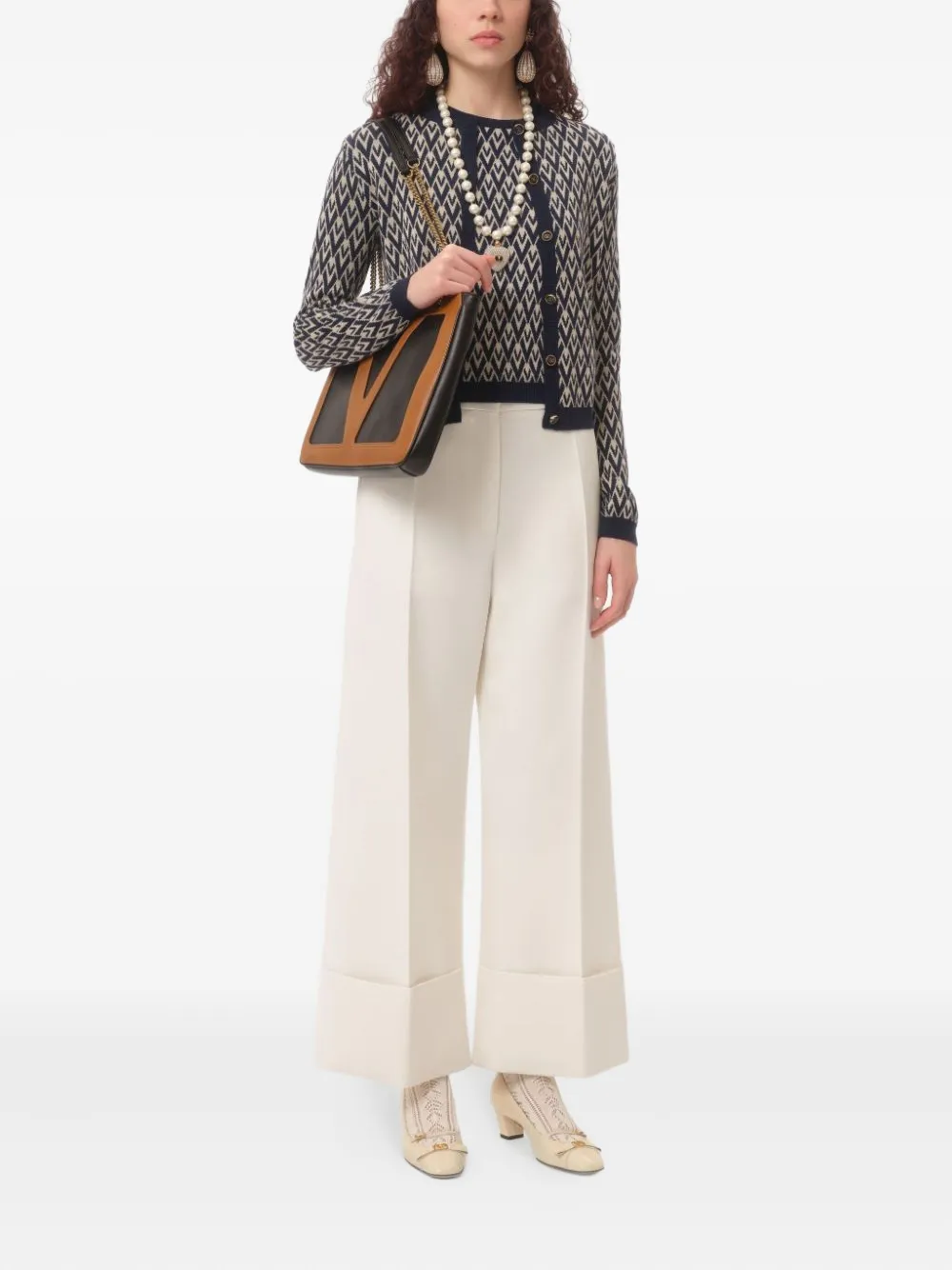 Valentino Garavani Toute la V-jacquard cardigan | Cardigans | Image 2