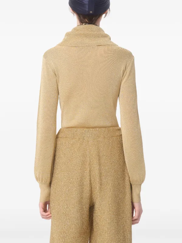 Valentino Garavani Lurex Sweater Neutrals FARFETCH ID