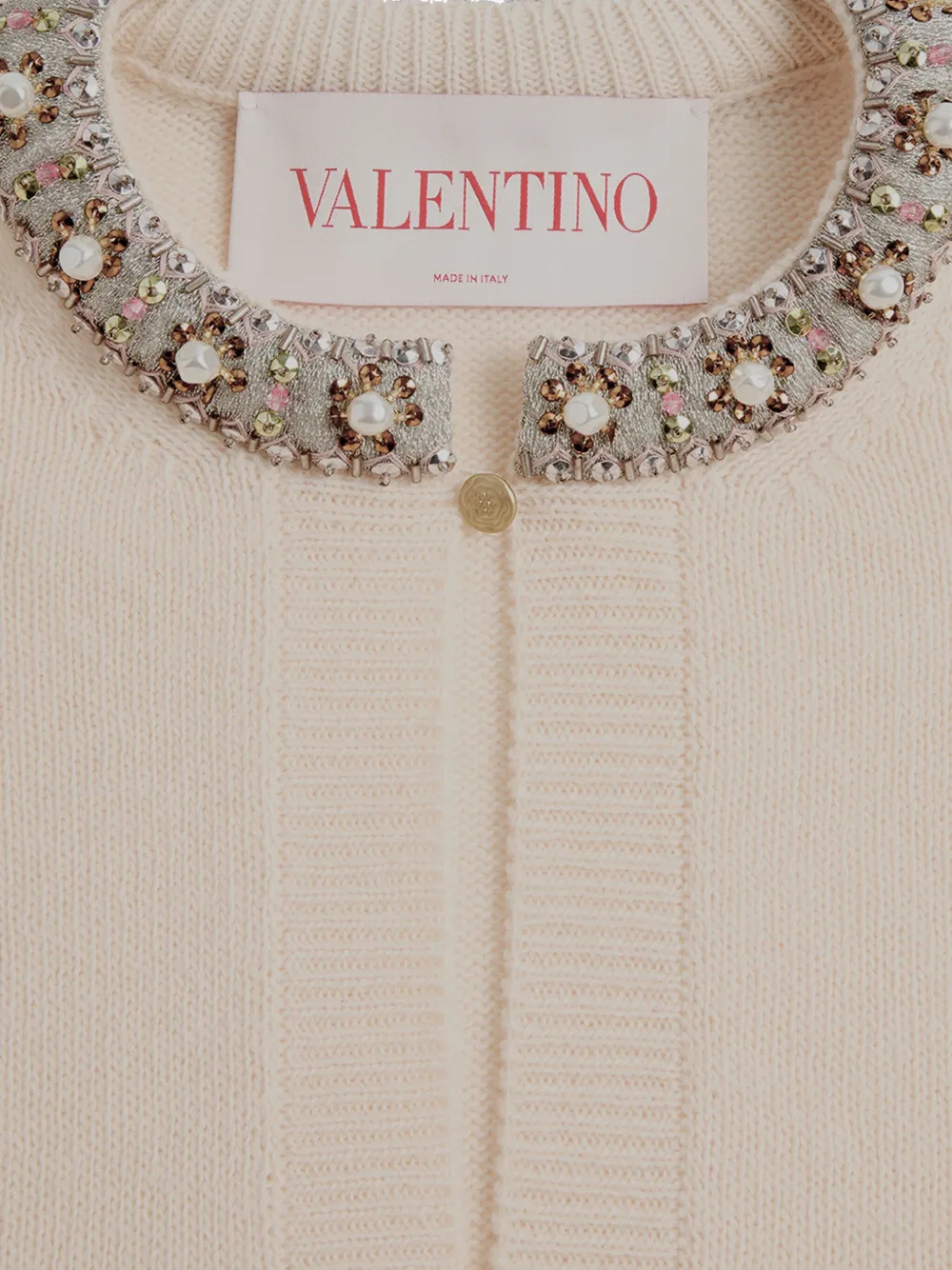  Valentino Garavani Embroidered Sweater - Neutrals 