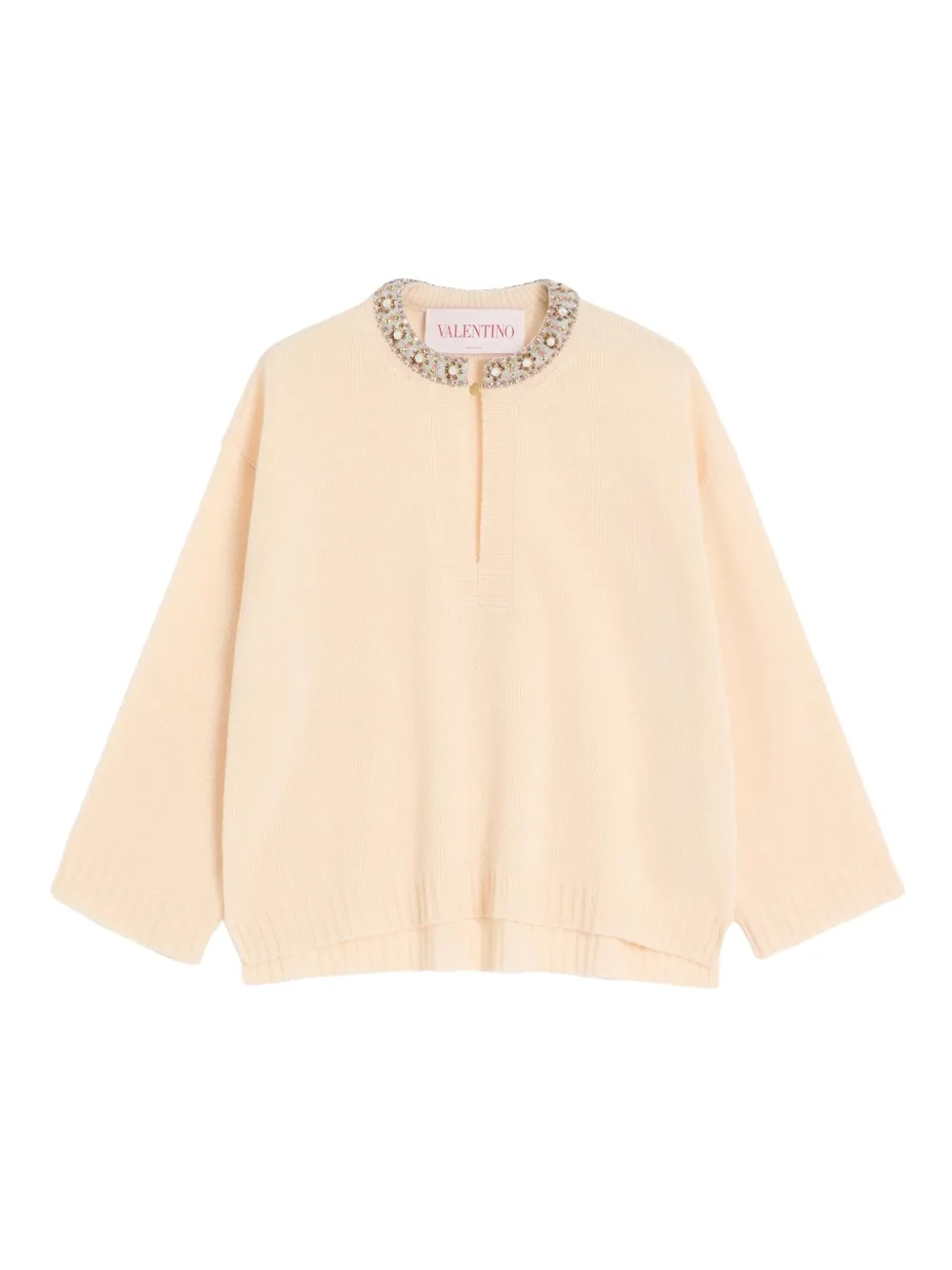 Valentino Garavani エンブロイダリー セーター - ニュートラル Valentino Garavani エンブロイダリー セーター - ニュートラル