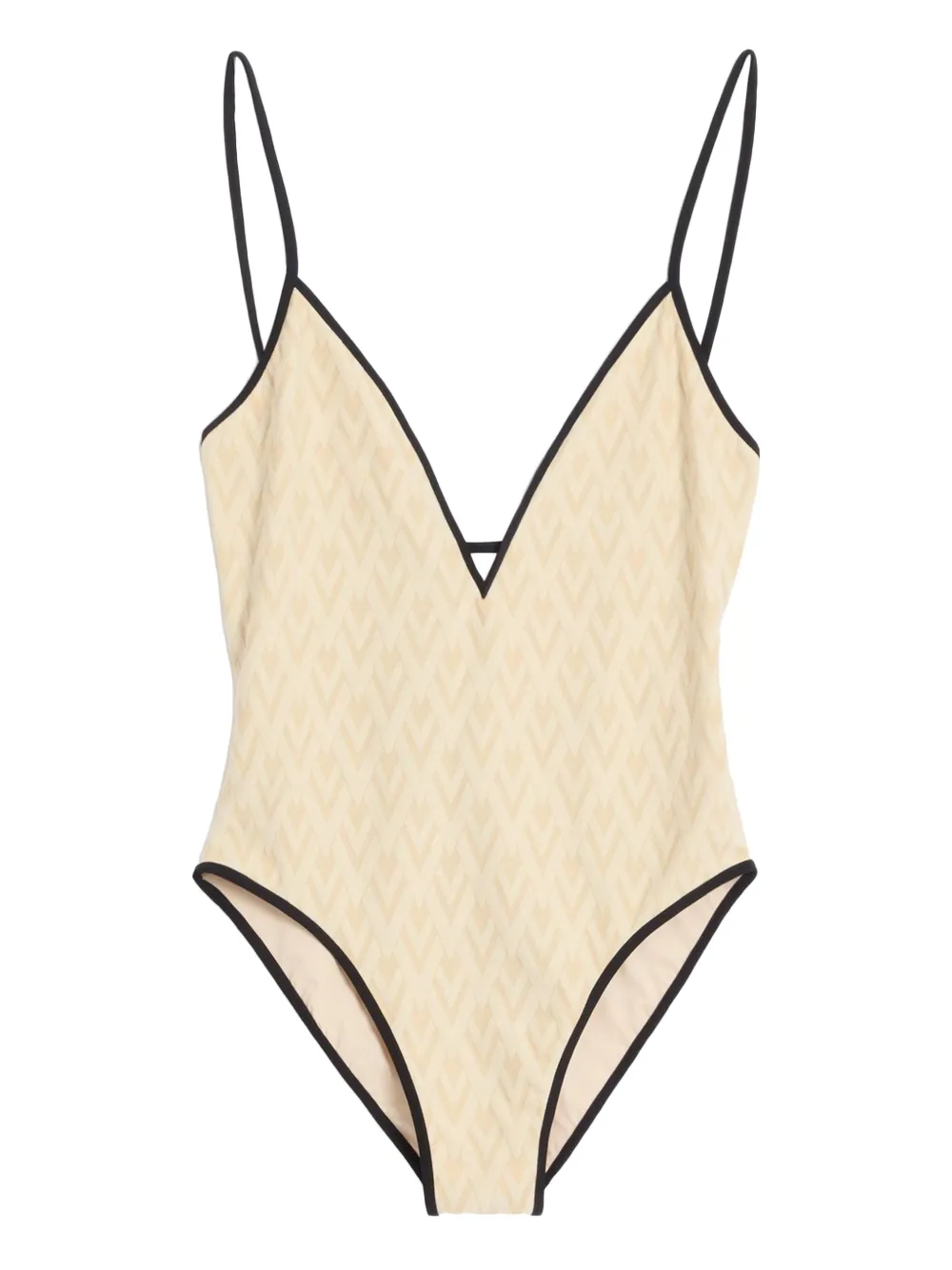 Valentino Garavani Toute La V badpak met jacquard Wit