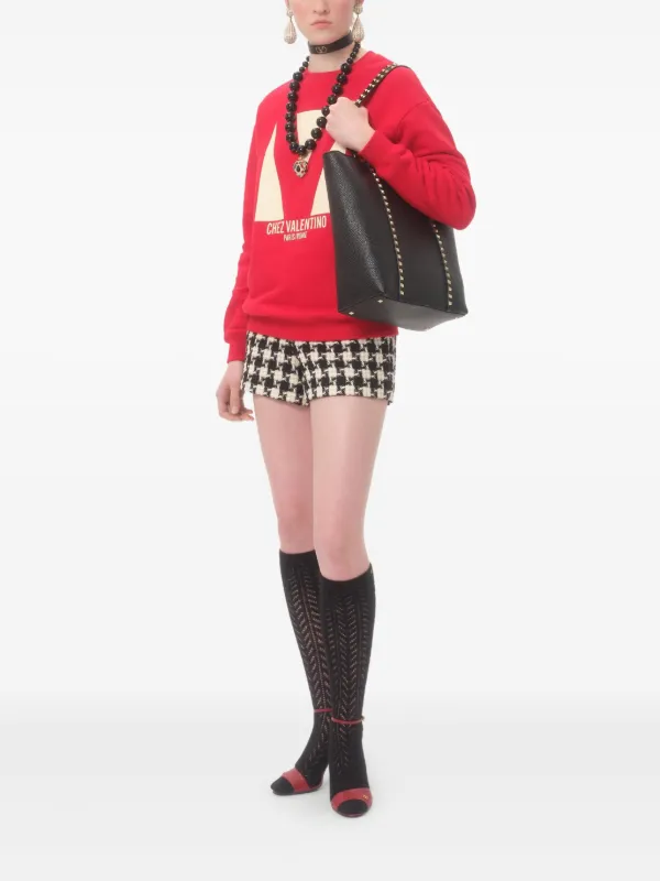 Valentino Garavani Rockstud Tote Bag | Black | FARFETCH CA