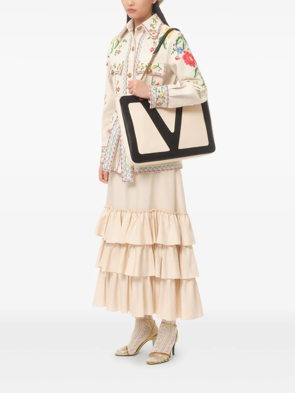 Valentino Garavani Viva Superstar shopper Wit
