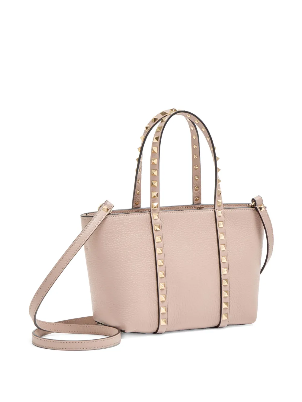 Valentino Garavani Rockstud kleine shopper Roze