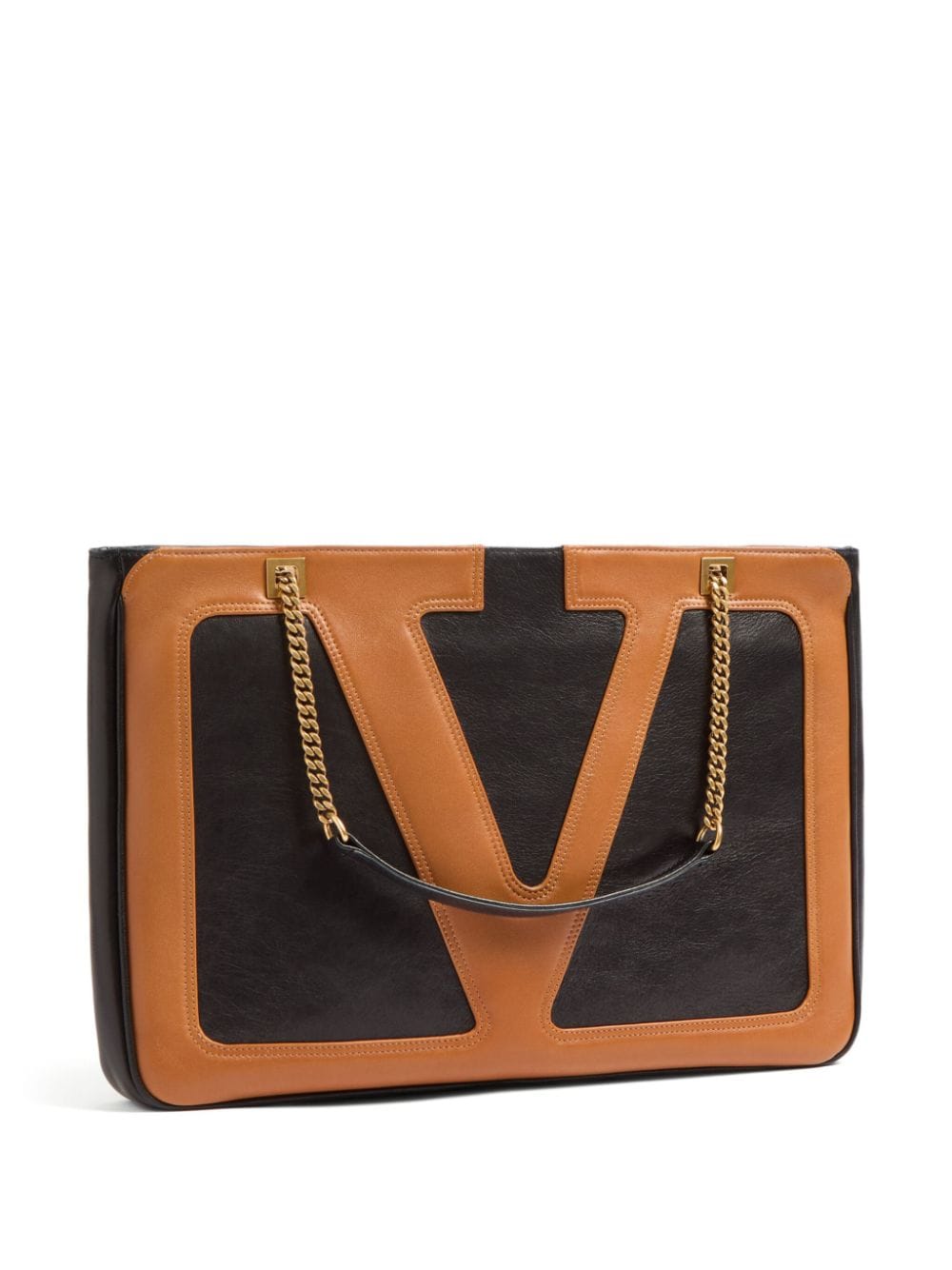 Shop Valentino Vlogo Tote Bag In Black