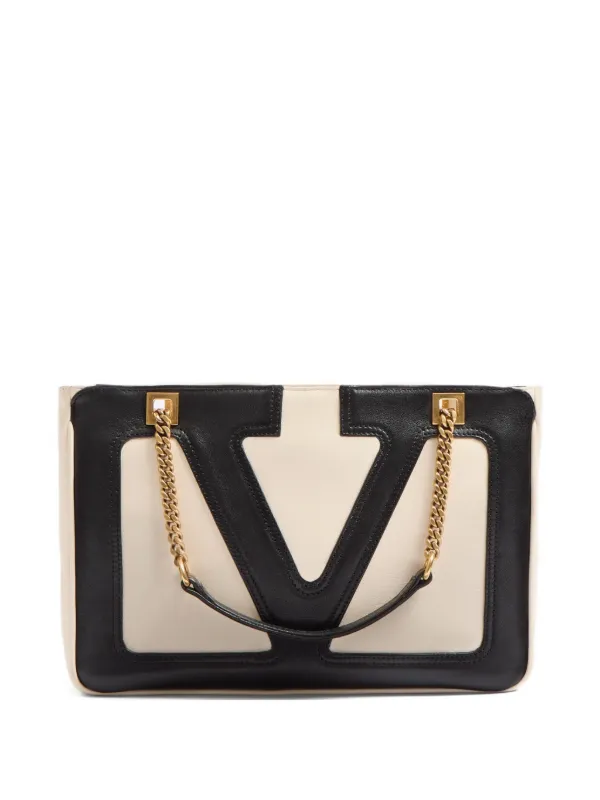 Valentino Garavani Bolsa Tote Viva Superstar Pequena De Couro