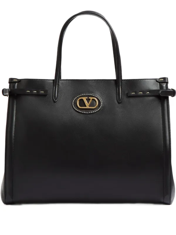 トートバッグ VALENTINO GARAVANI BLACK LEATHER MEDIUM ANTIBES TOTE BAG 25713119_58456132_600.jpg