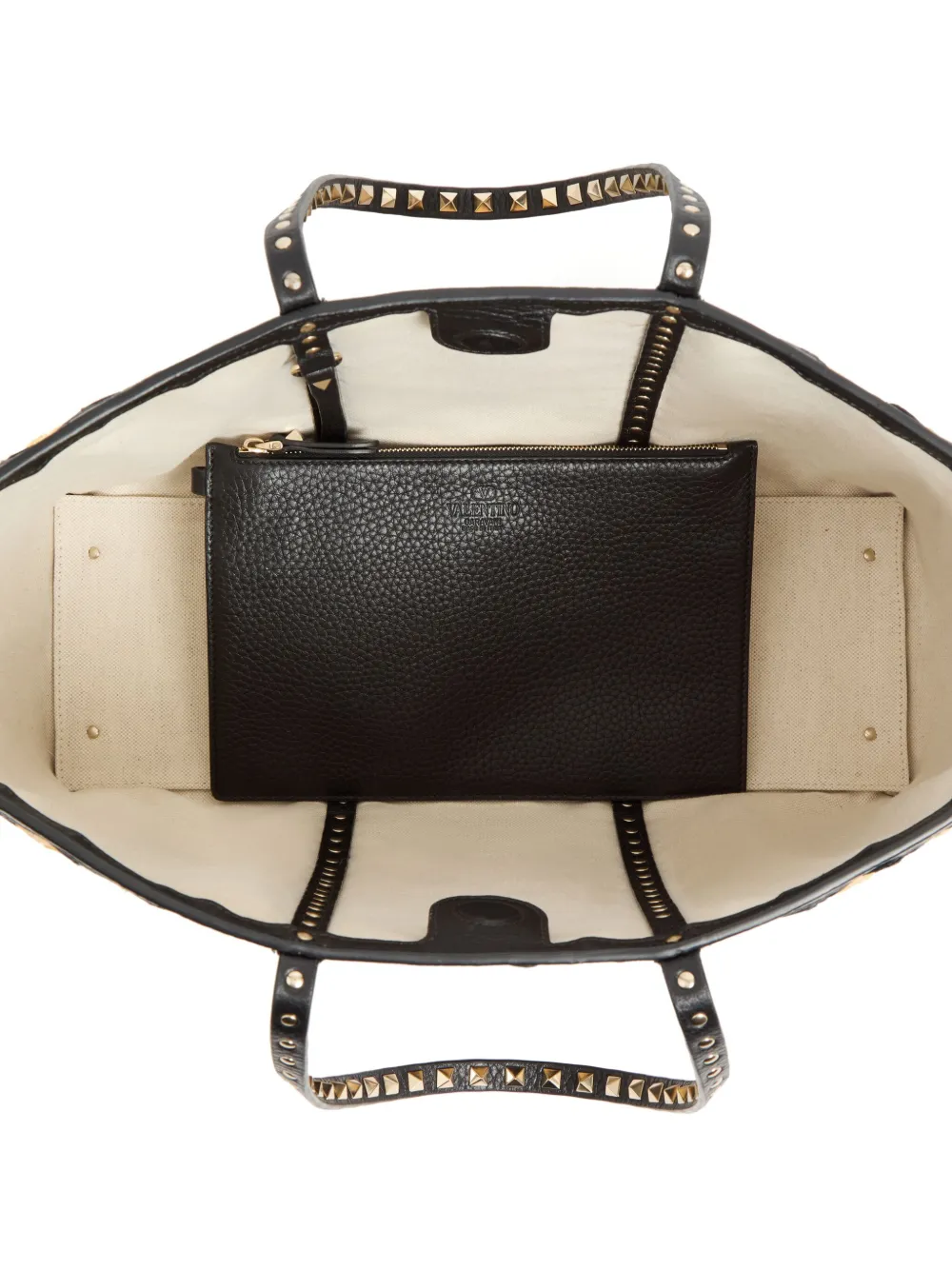 Valentino Diamond-pattern Tote Bag In Neutrals