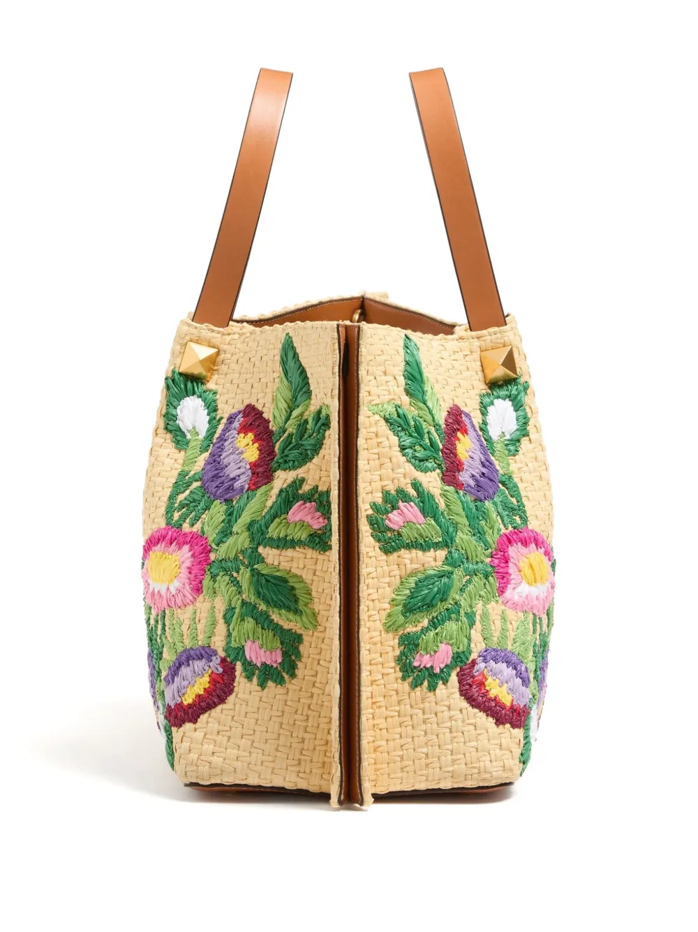 Valentino Garavani medium floral-embroidered tote bag