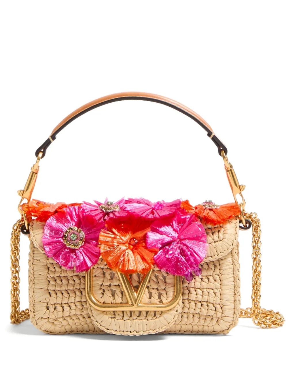 Valentino Garavani Borsa a spalla Locò piccola - Toni neutri