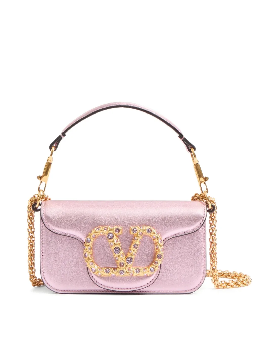 Valentino Garavani Locò kleine schoudertas Roze