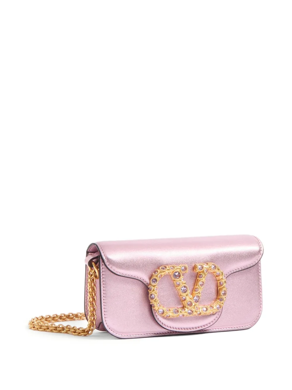 Valentino Garavani Locò kleine schoudertas Roze