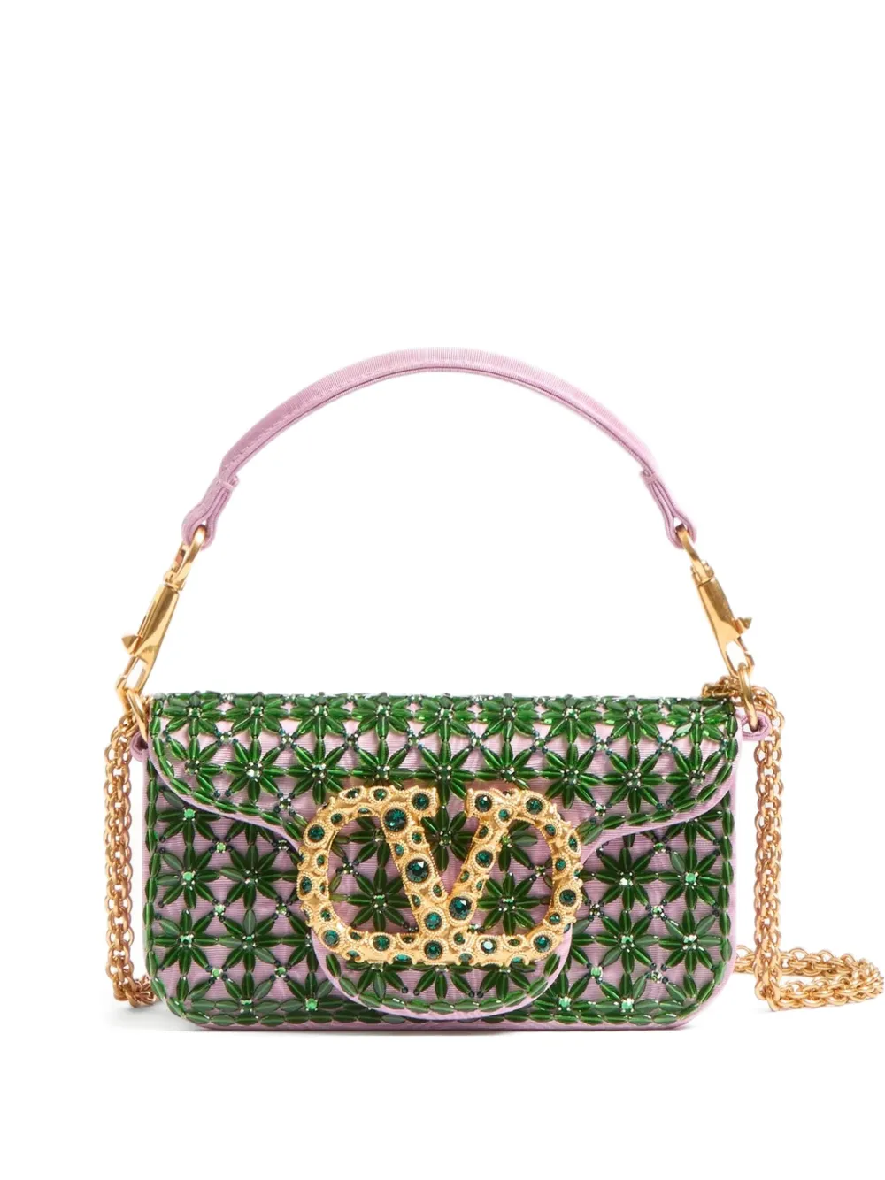 Valentino Garavani Locò kleine schoudertas Groen