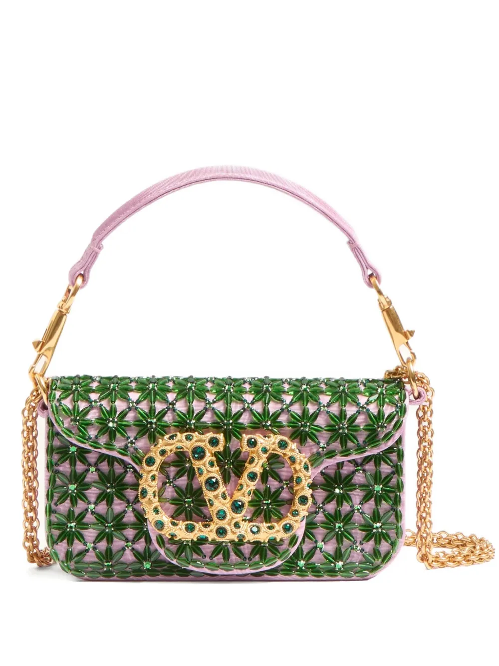 Valentino Garavani ロコ ショルダーバッグ S - グリーン