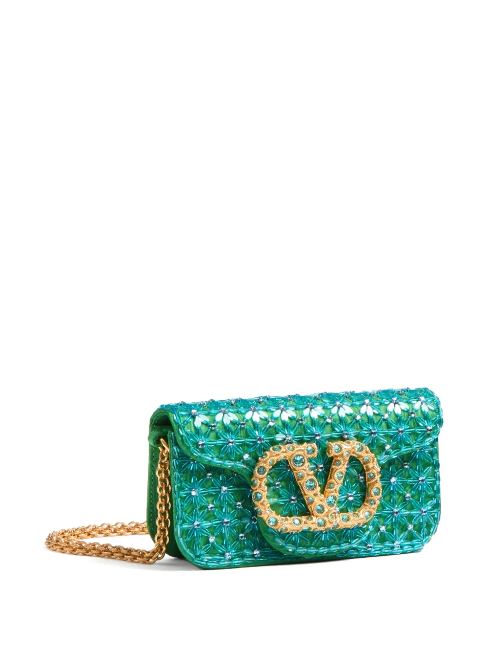 Valentino Garavani Locò kleine schoudertas Blauw