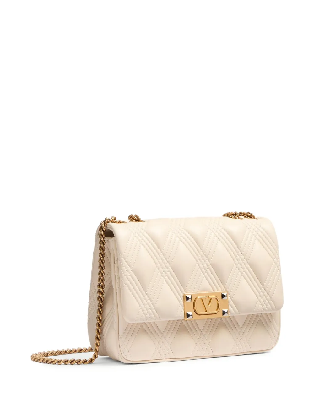 Valentino Garavani Medium Quiltie 67 schoudertas Beige