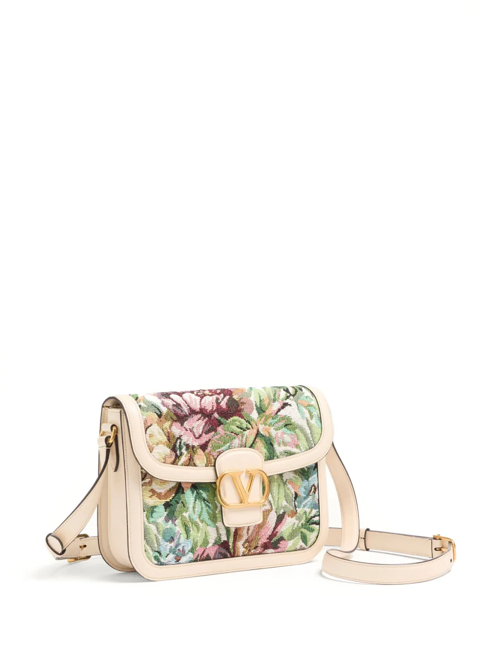 Valentino Garavani 9to5 schoudertas met jacquard Groen