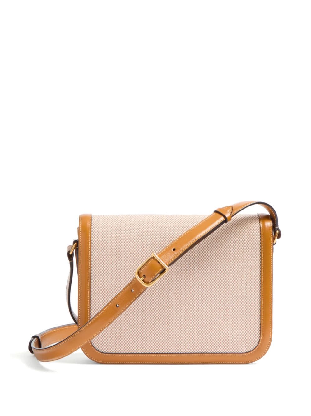 Shop Valentino Vlogo Plaque Shoulder Bag In Neutrals