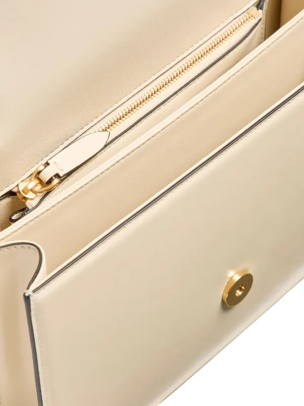 Valentino Garavani Vain Leather Shoulder Bag | Neutrals