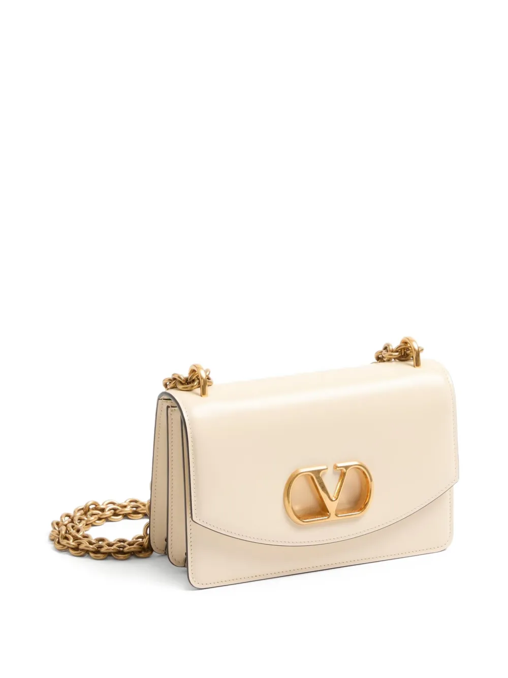 Valentino Garavani Kleine Chain schoudertas Beige