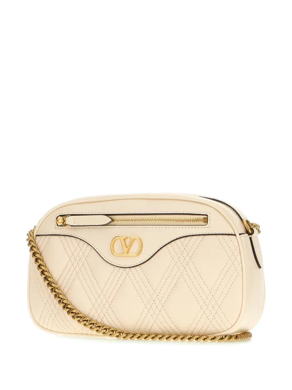 Valentino Garavani Medium Quiltie 67 Shoulder Bag | Neutrals