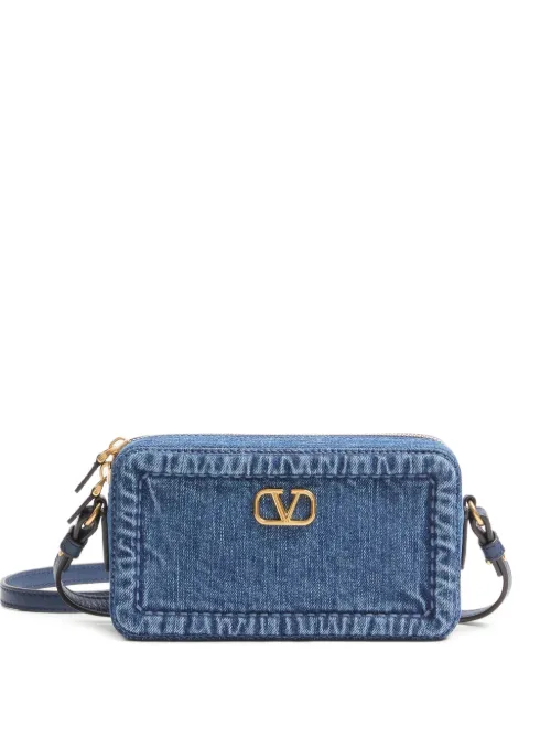 Mini sac porté épaule Alltime en jean - Valentino Garavani - Modalova