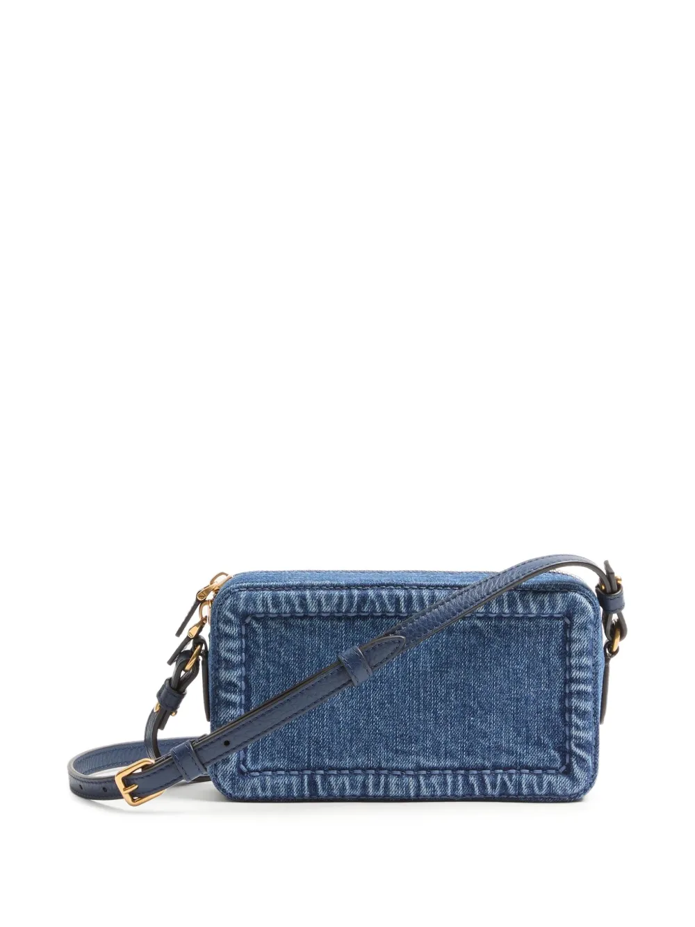 Valentino Garavani Mini Alltime denim schoudertas Blauw