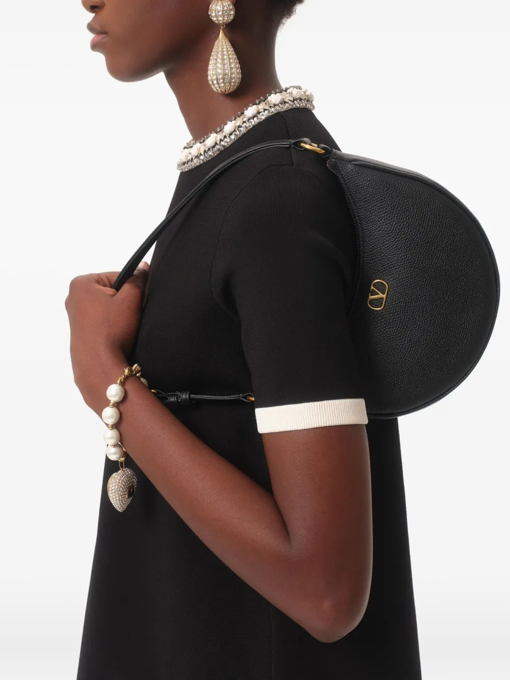 Valentino Garavani Vロゴ シグネチャー ホーボーバッグ ミニ