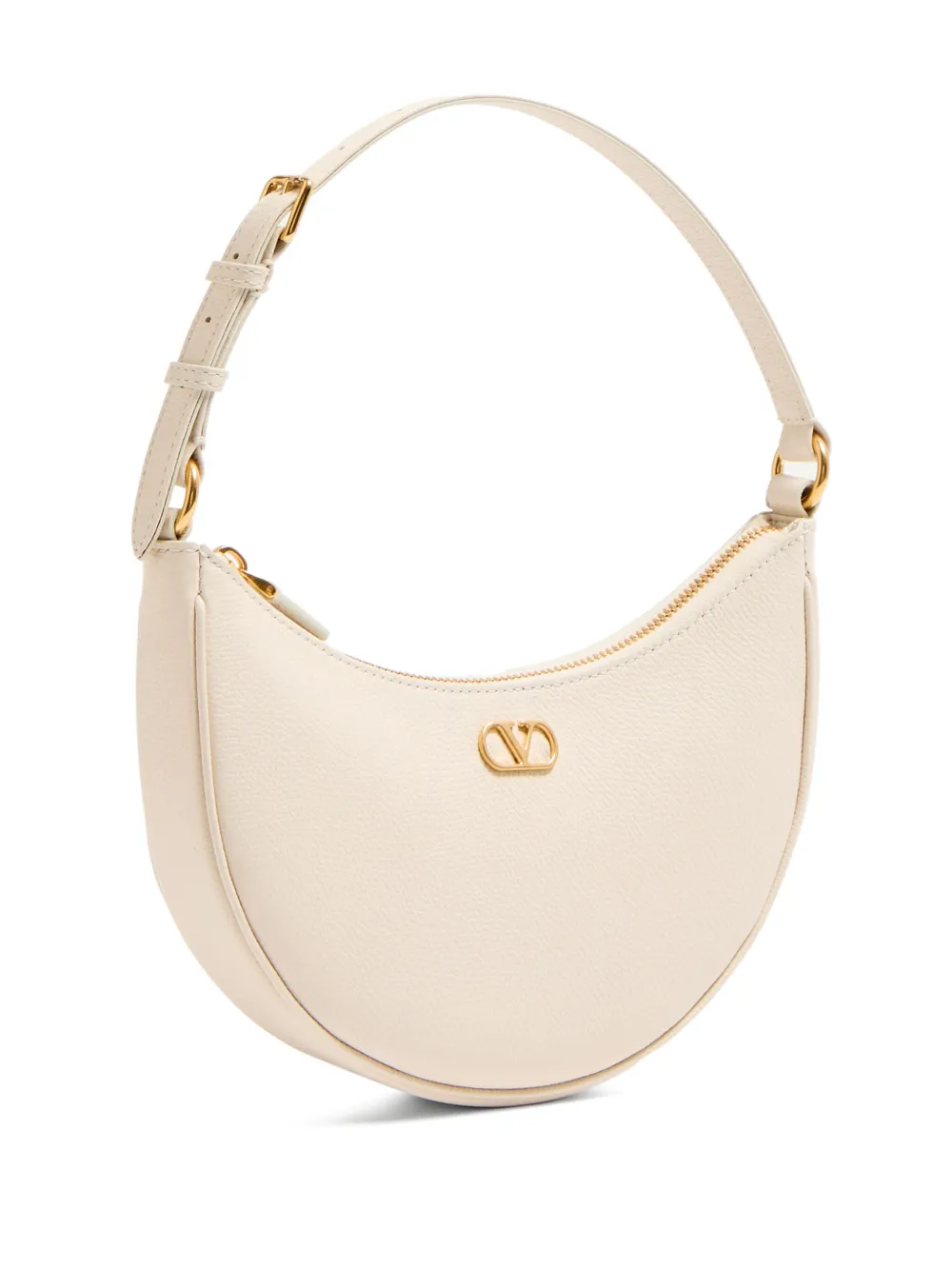 Valentino Mini Vlogo Shoulder Bag In Neutrals