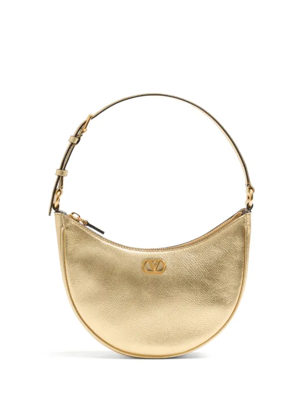 Valentino Garavani Mini VLogo Signature Hobo Bag Gold FARFETCH IE