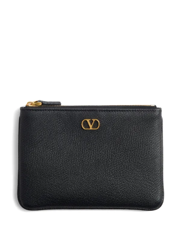 Valentino Garavani Vロゴ シグネチャー クラッチバッグ | ブラック