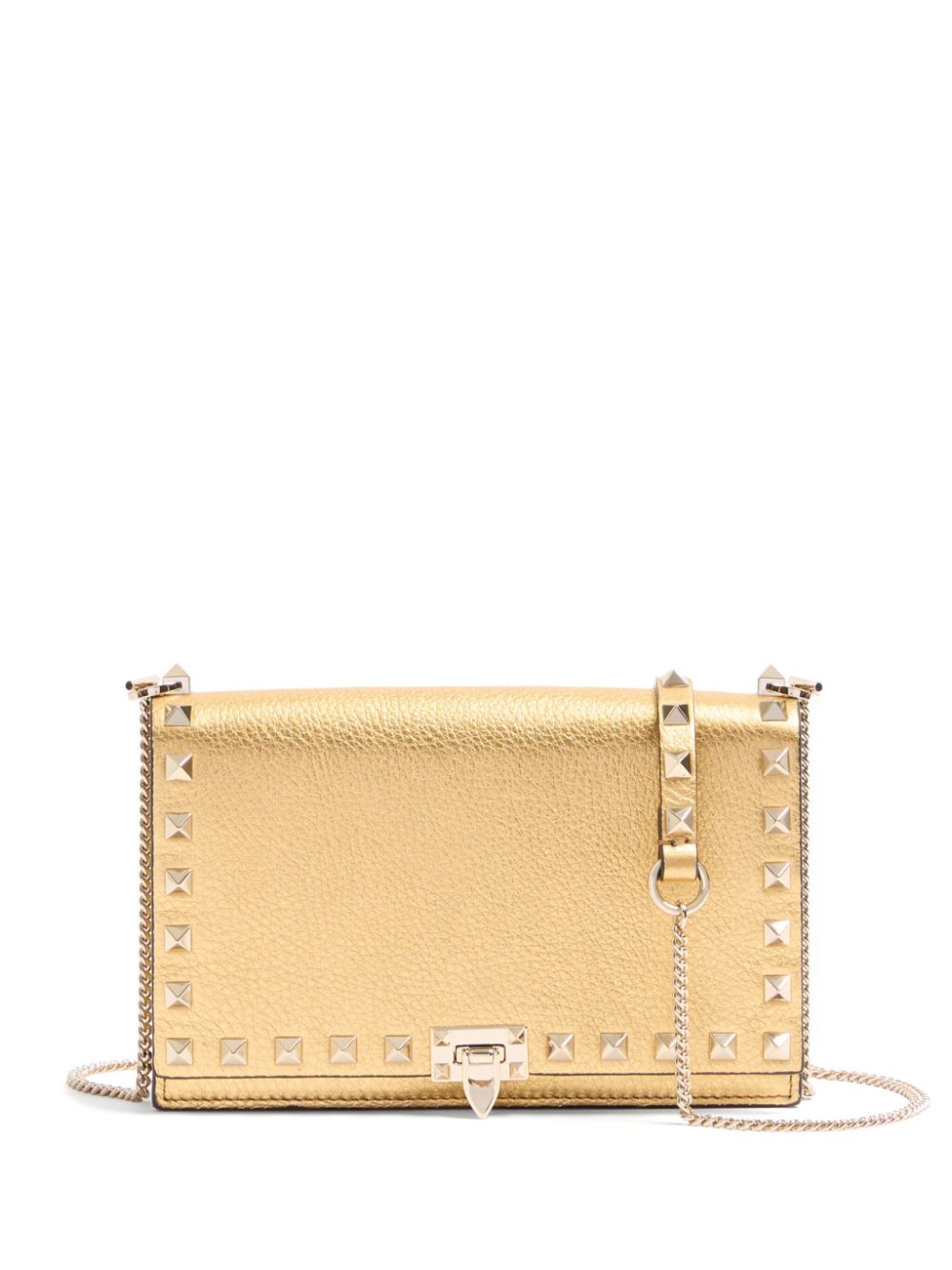 Valentino Garavani Rockstud leren mini-tas Goud